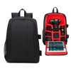 Camera Backpack Waterproof Camera Bag Large Capacity Camera Case With 15 Inch Laptop Compartment Rain Cover For Women Men Photographer Lens Tripod