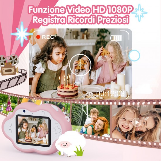 Children's Camera HD Digital Smart Camera Toy Boy Girl Christmas Birthday Gift Can Take Pictures Game Mini SLR Camera